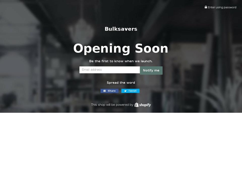bulktosave.com — Shopify storefront screenshot