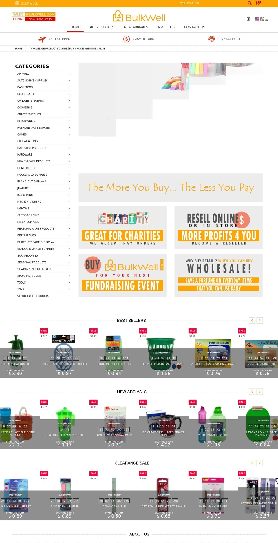bulkwell.com shopify website screenshot