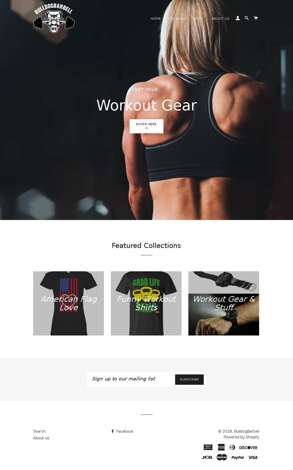 bulldogbarbell.com — Shopify storefront screenshot