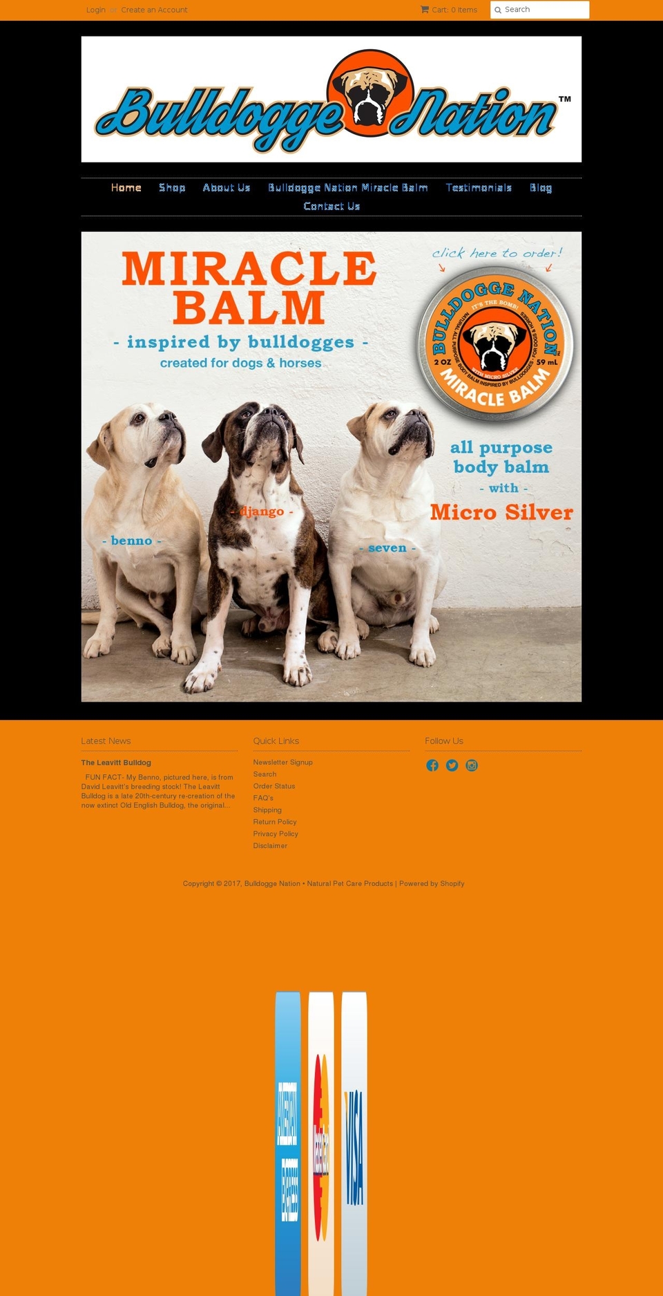 bulldoggenation.com shopify website screenshot