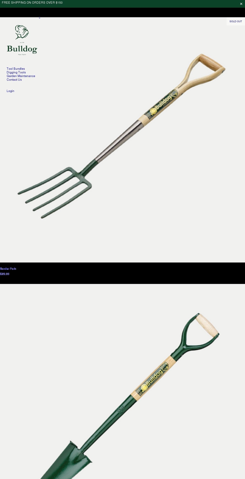 bulldogtoolsusa.com shopify website screenshot