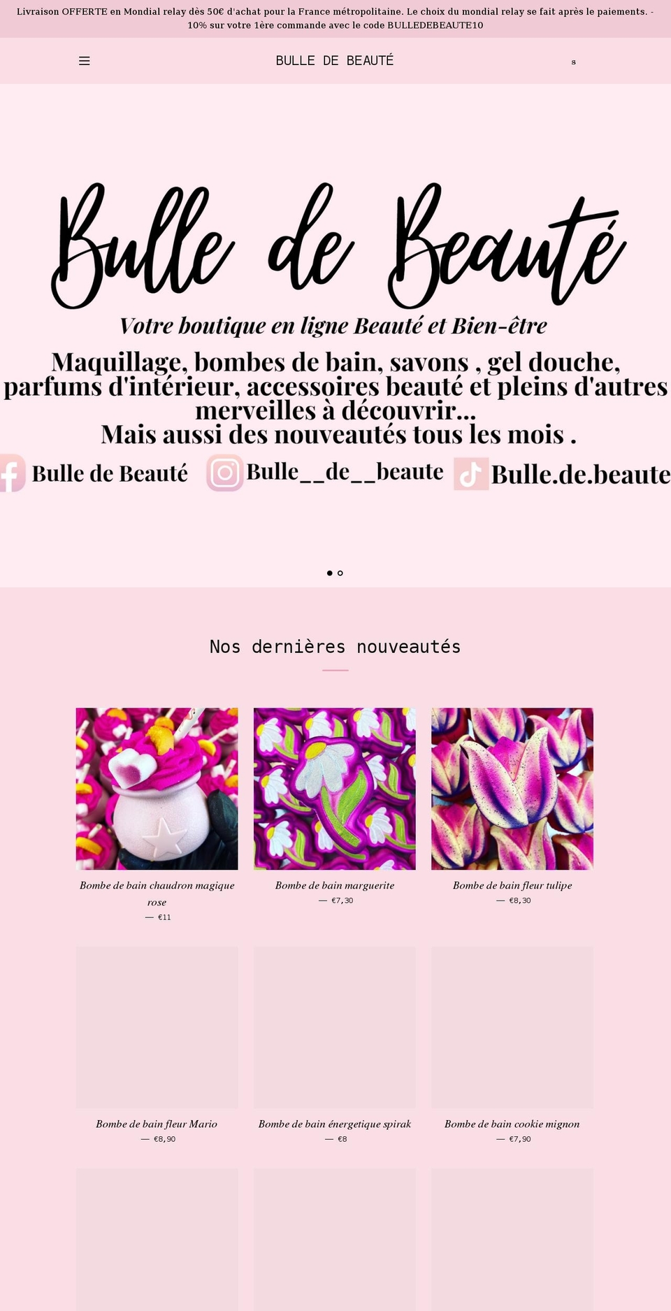 bulledebeaute.net shopify website screenshot