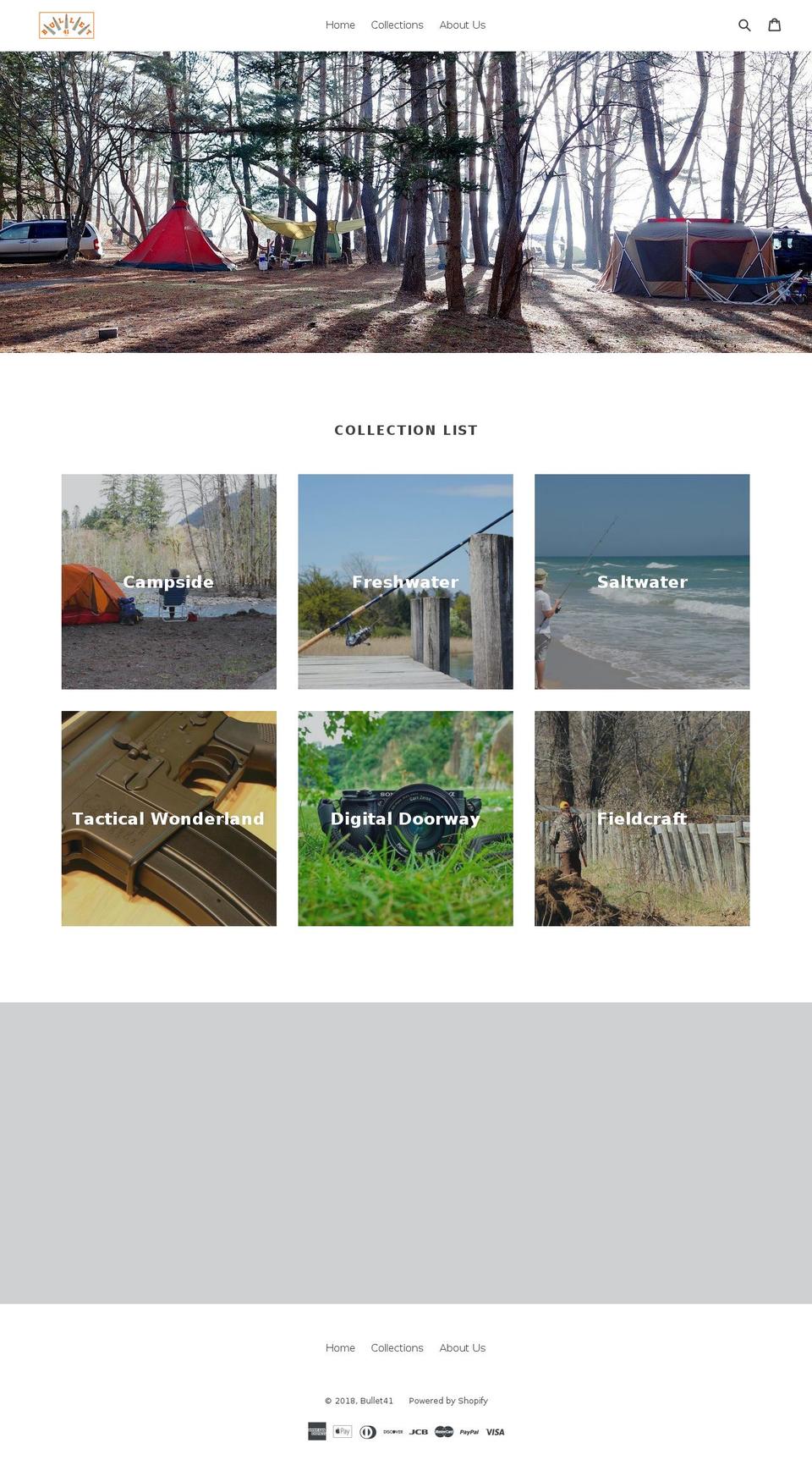 bullet41.com — Shopify storefront screenshot