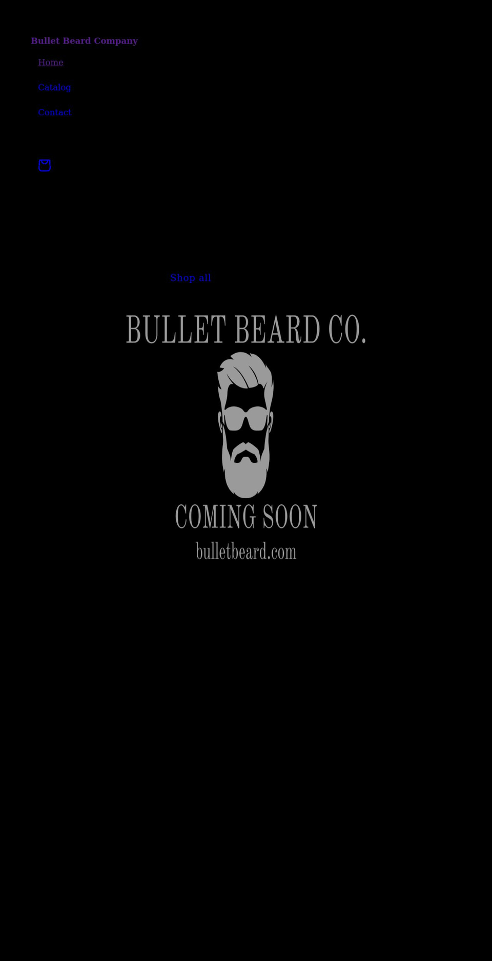 bulletbeard.com shopify website screenshot