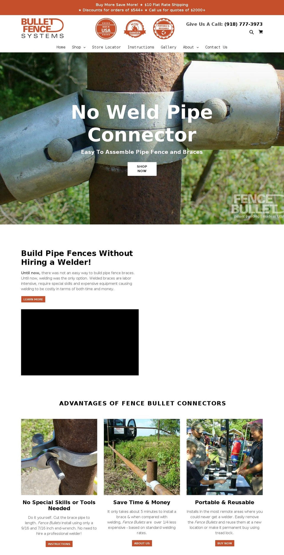 madwiresectionsv1-3 Shopify theme site example bulletfence.com