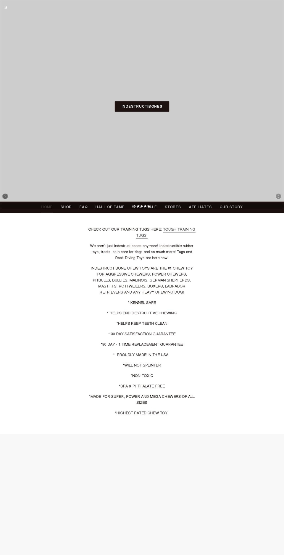 bulletproofpetproducts.com shopify website screenshot