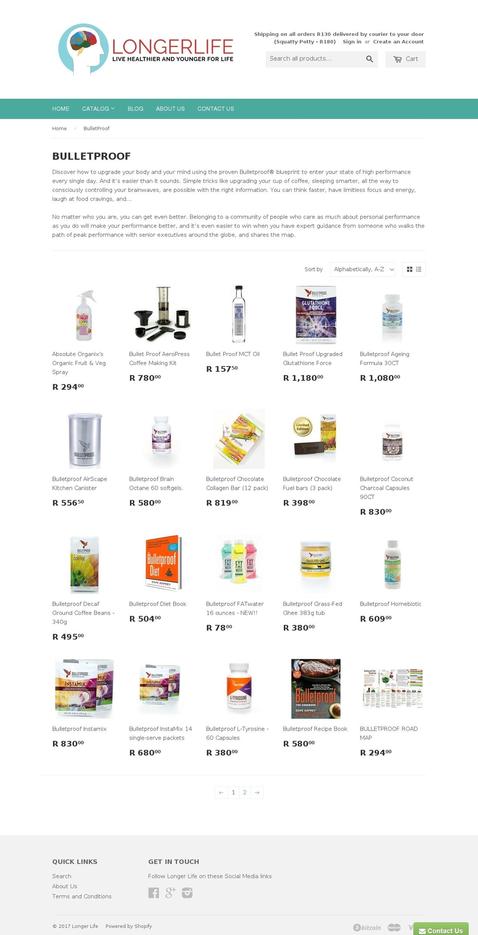 bulletproofpro.com shopify website screenshot