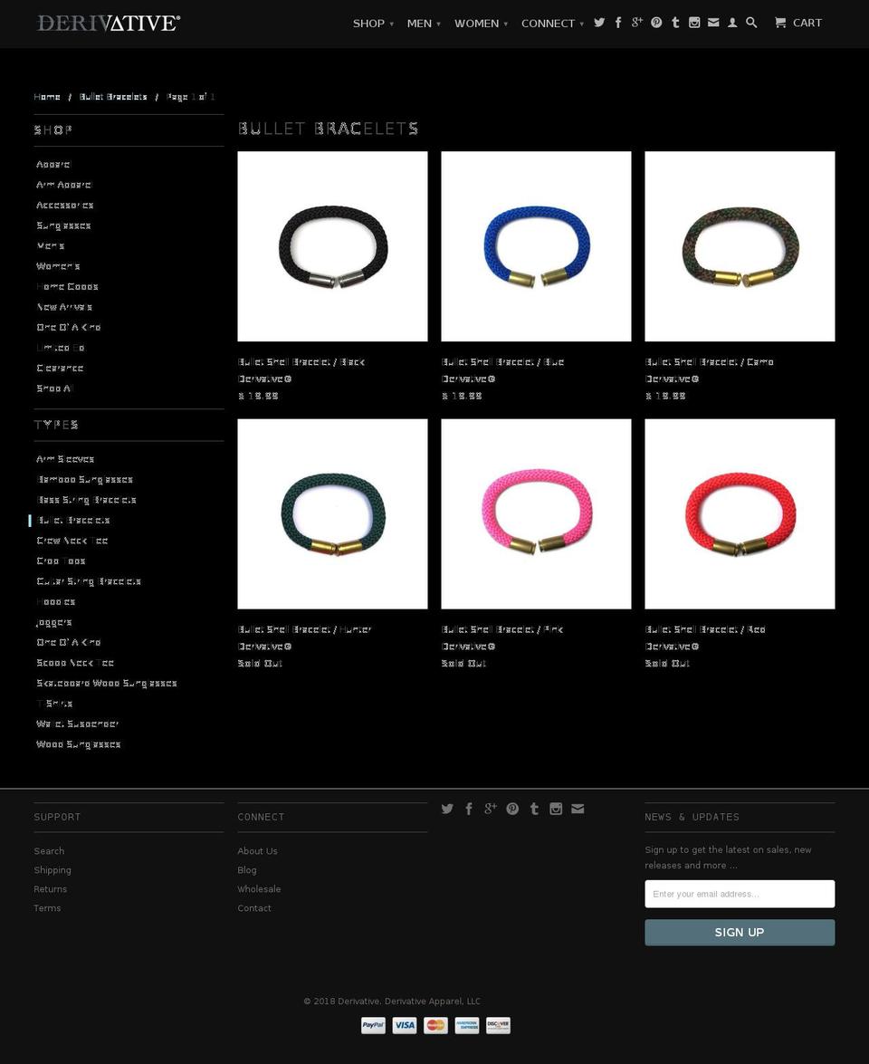 bulletshellbracelets.com — Shopify storefront screenshot