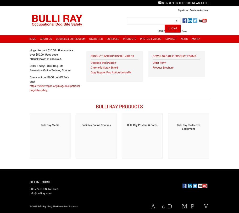 bulli-ray.myshopify.com shopify website screenshot