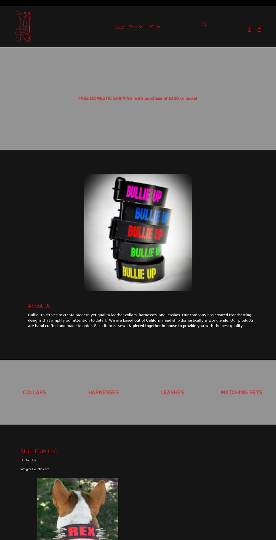 bullieup.com shopify website screenshot