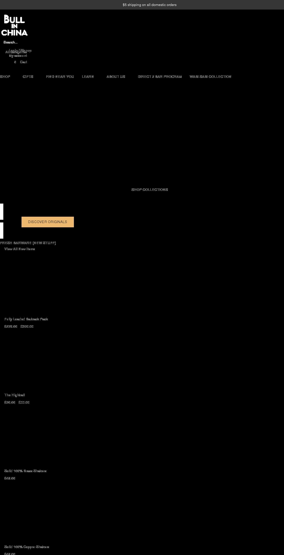 bullinchinapdx.com shopify website screenshot