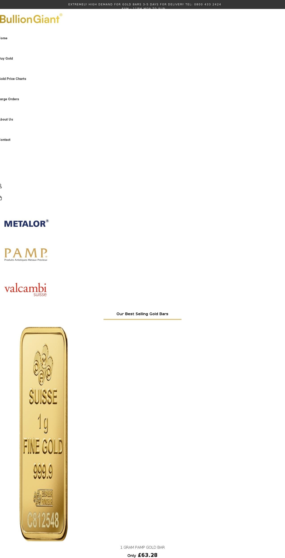 bulliongiant.com shopify website screenshot