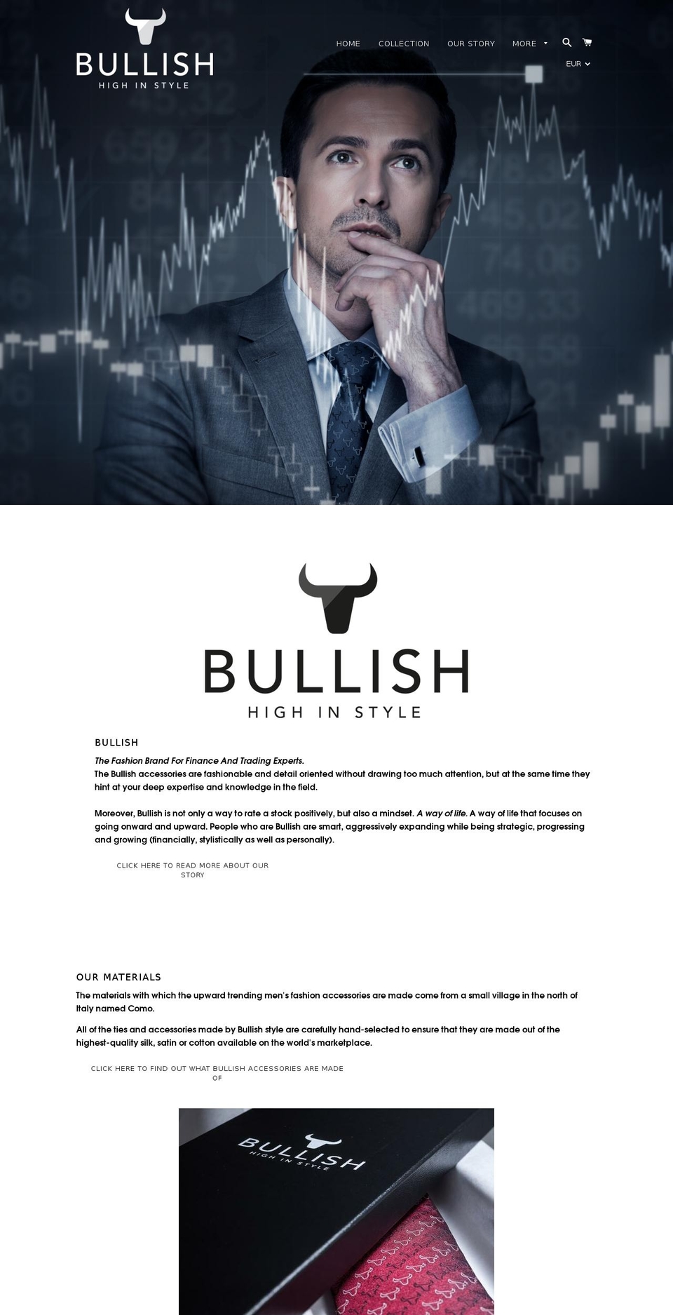 bullish-style.org shopify website screenshot