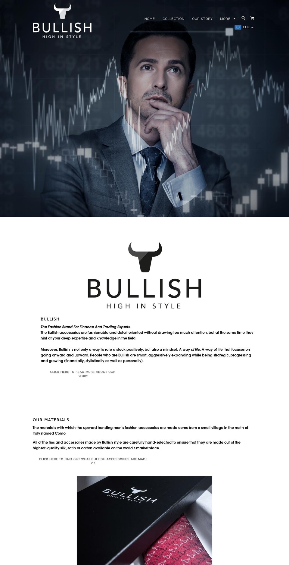 bullish-style.store shopify website screenshot