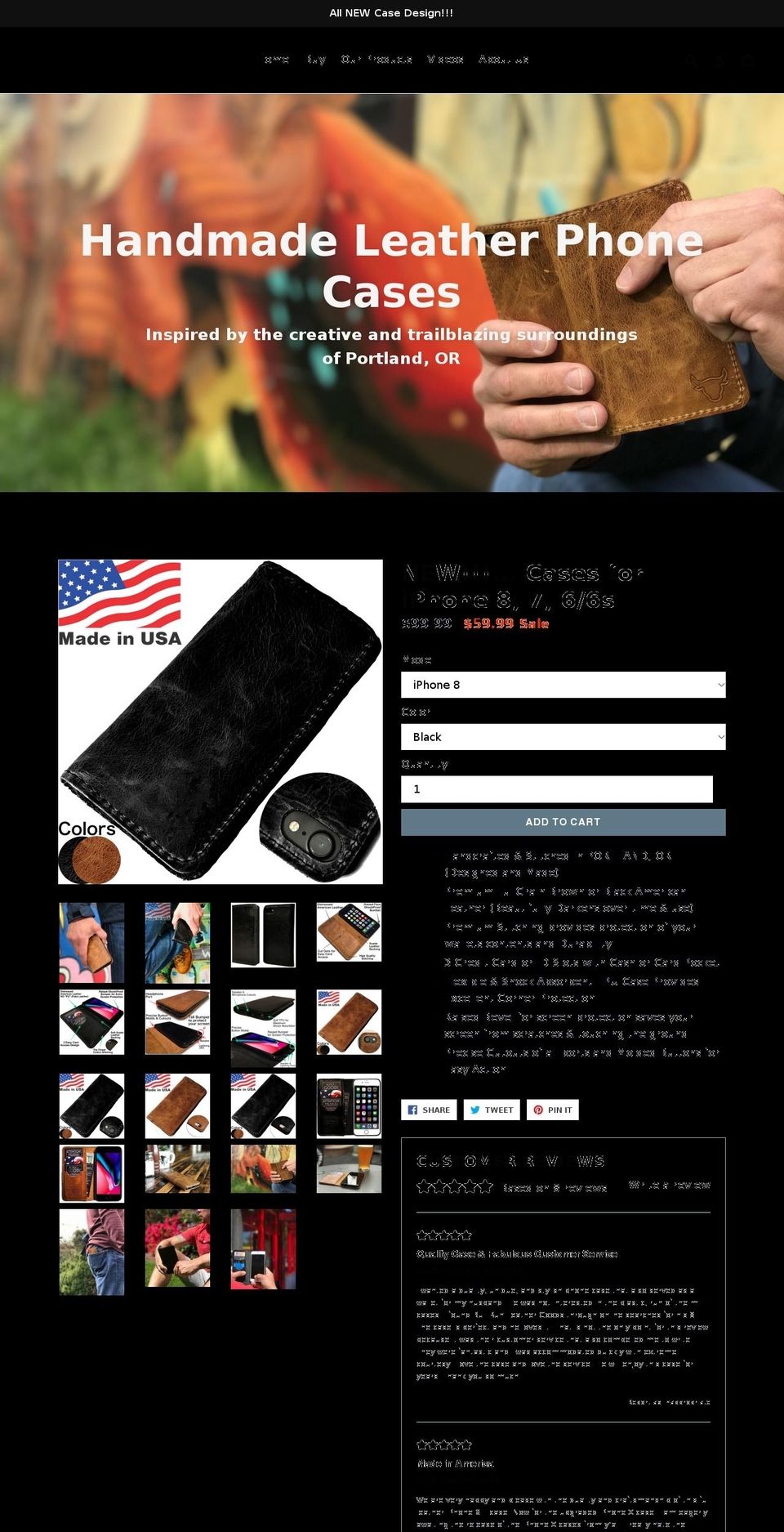 bullrunleather.com — Shopify storefront screenshot