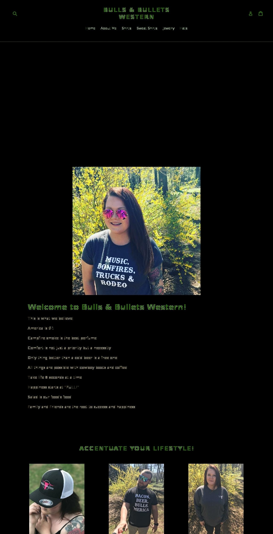 bullsandbullets.com — Shopify storefront screenshot