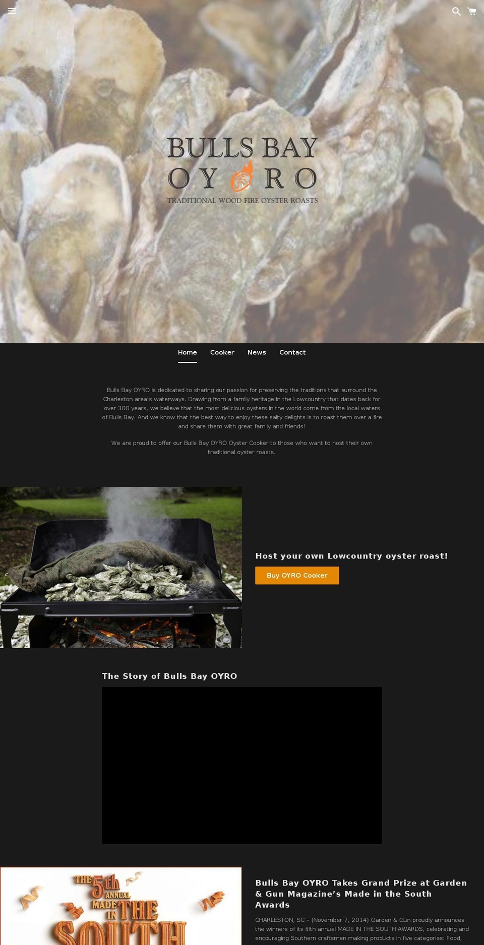 bullsbayoyro.com — Shopify storefront screenshot