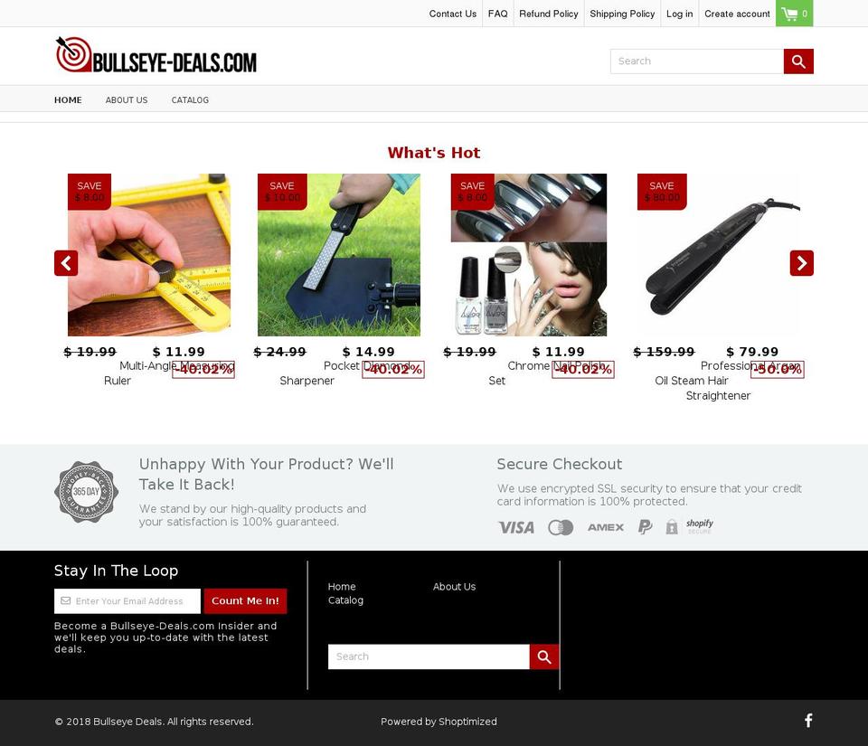 bullseye-deals.com — Shopify storefront screenshot