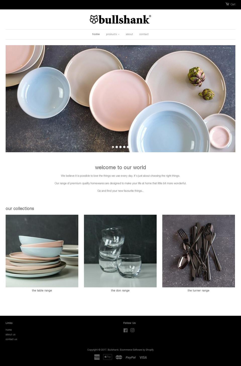 bullshank.com shopify website screenshot