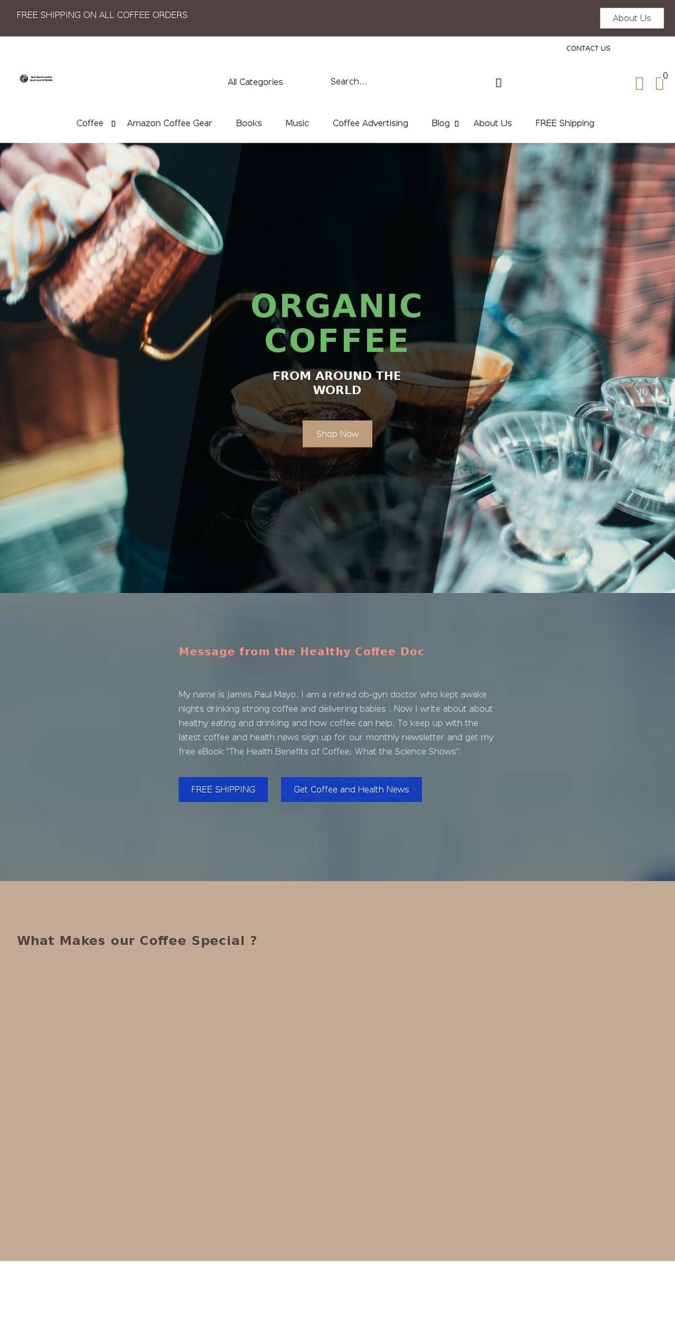 Lacafe Shopify theme site example bullworldcoffee.com