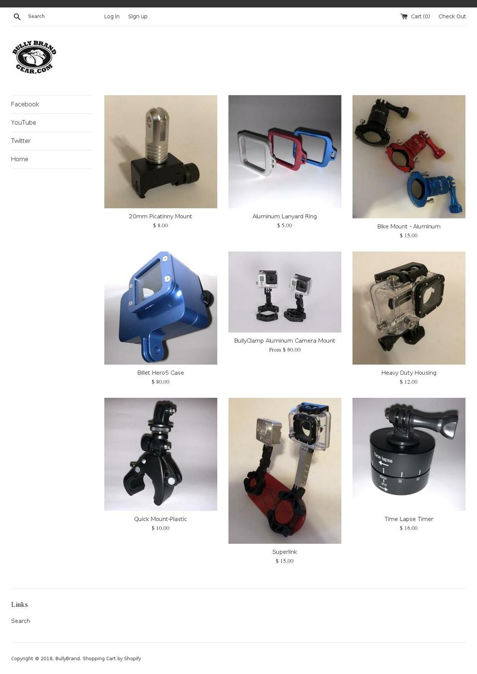 bullybrandgear.com shopify website screenshot