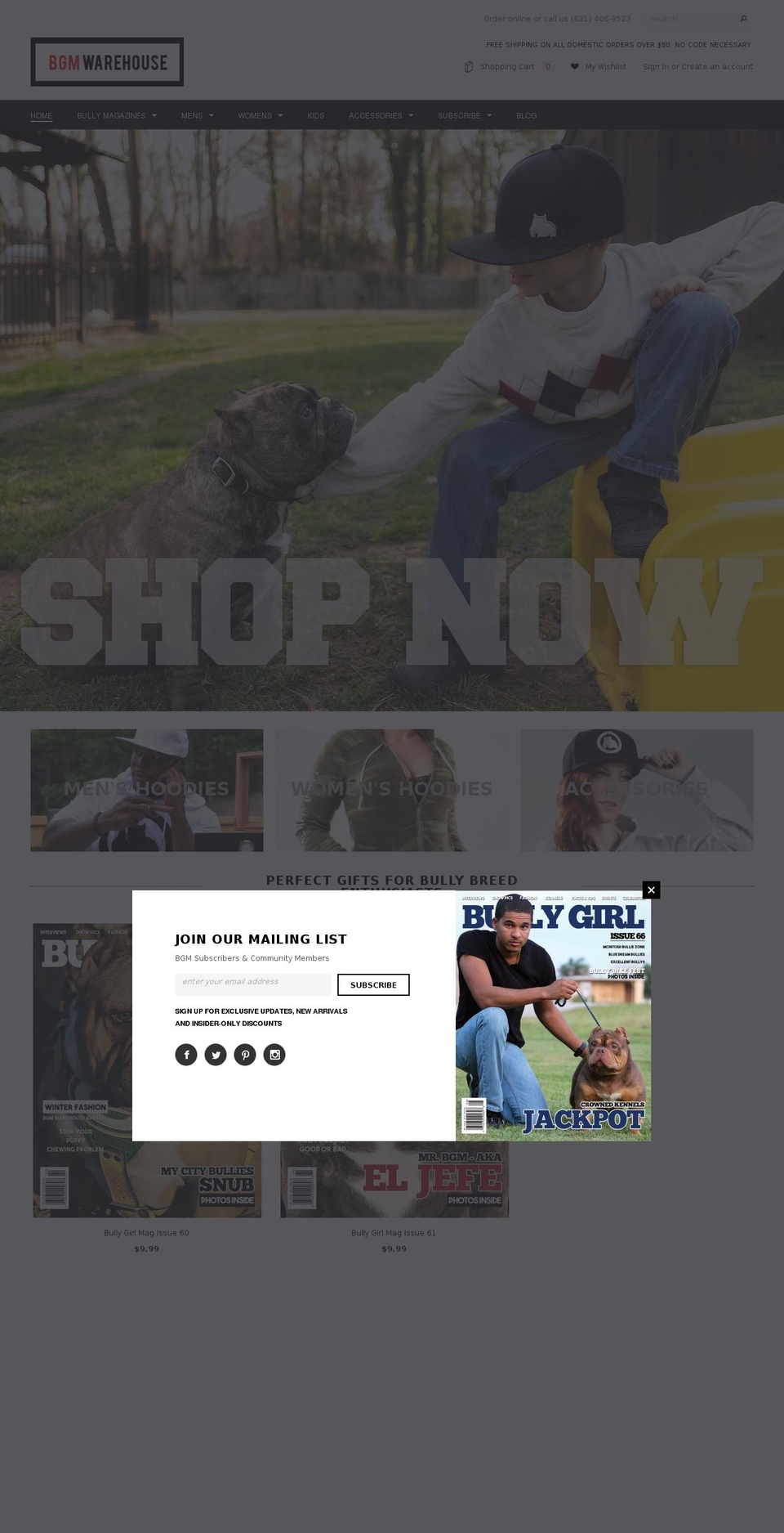 bullygirlclothing.com shopify website screenshot
