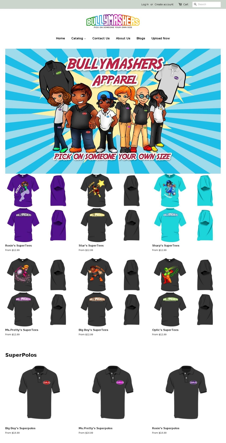 bullymashers.com shopify website screenshot