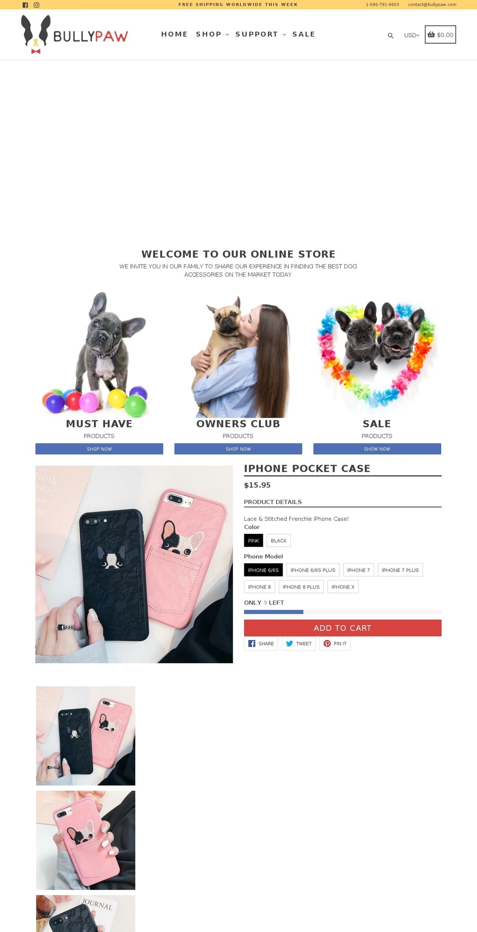 Copy of booster-v-20 Shopify theme site example bullypaw.com