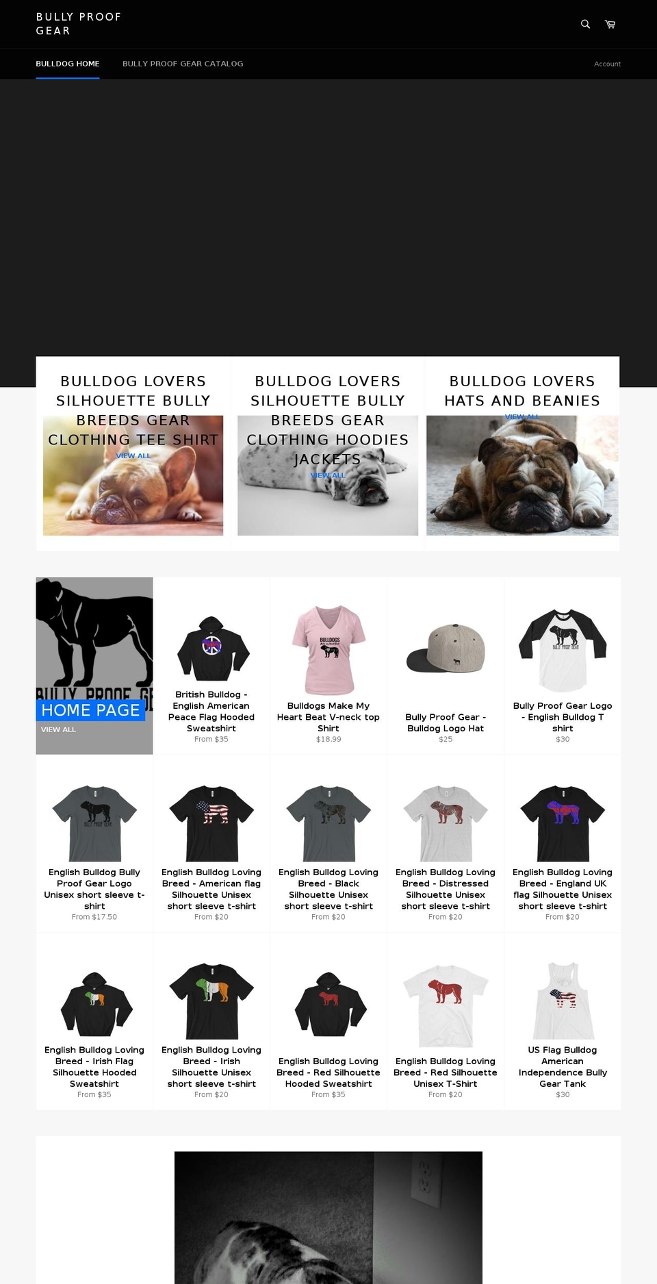 bullyproofgear.com shopify website screenshot