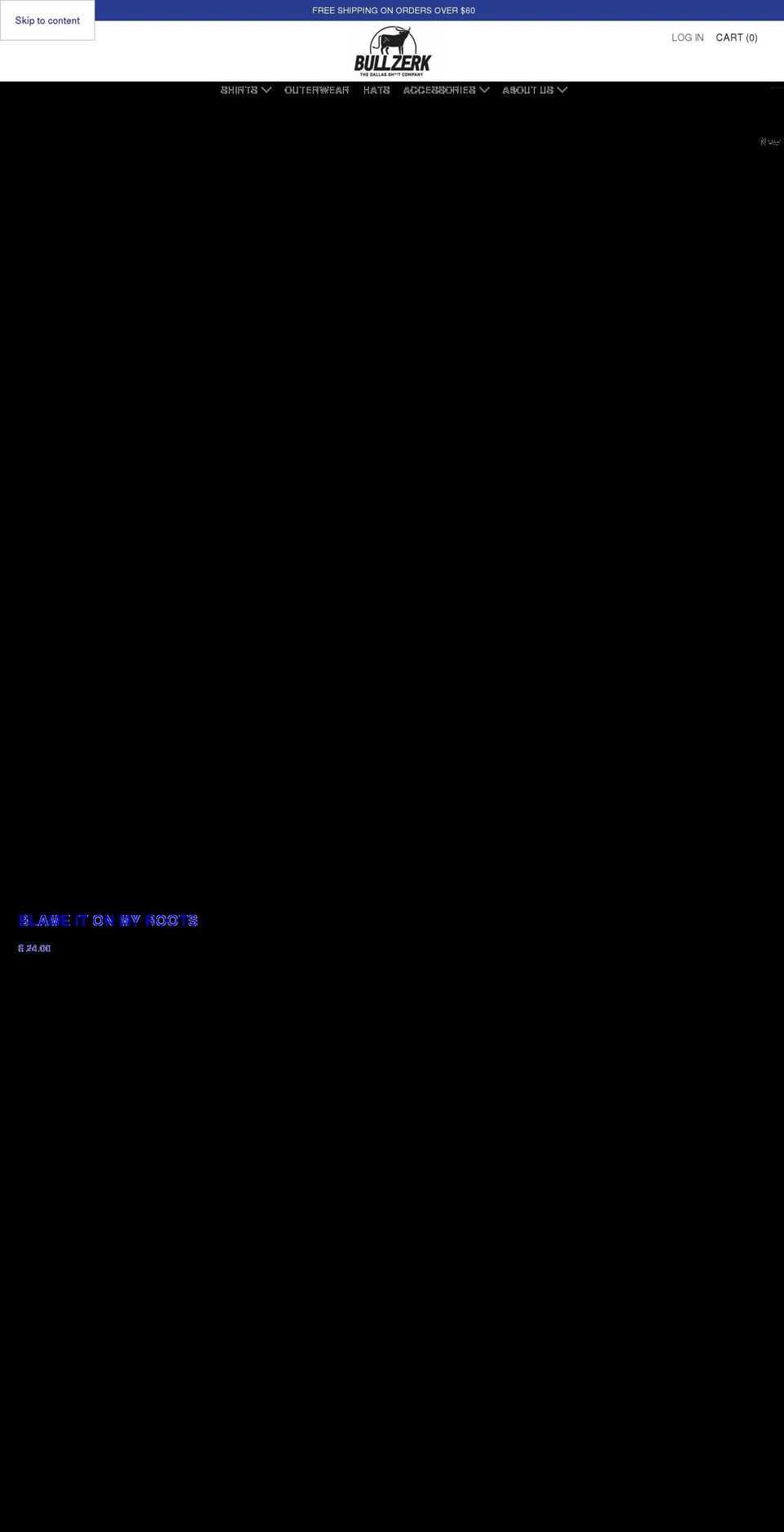 bullzerk.com shopify website screenshot