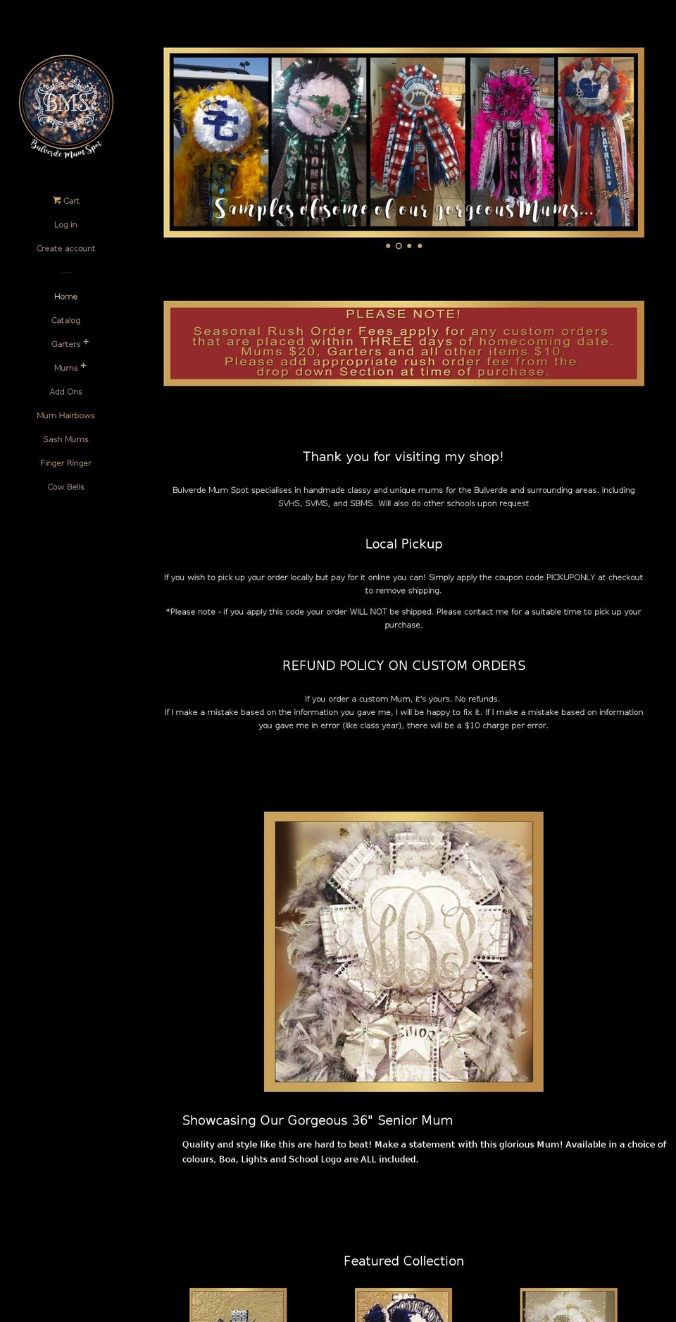 bulverdemumspot.com — Shopify storefront screenshot
