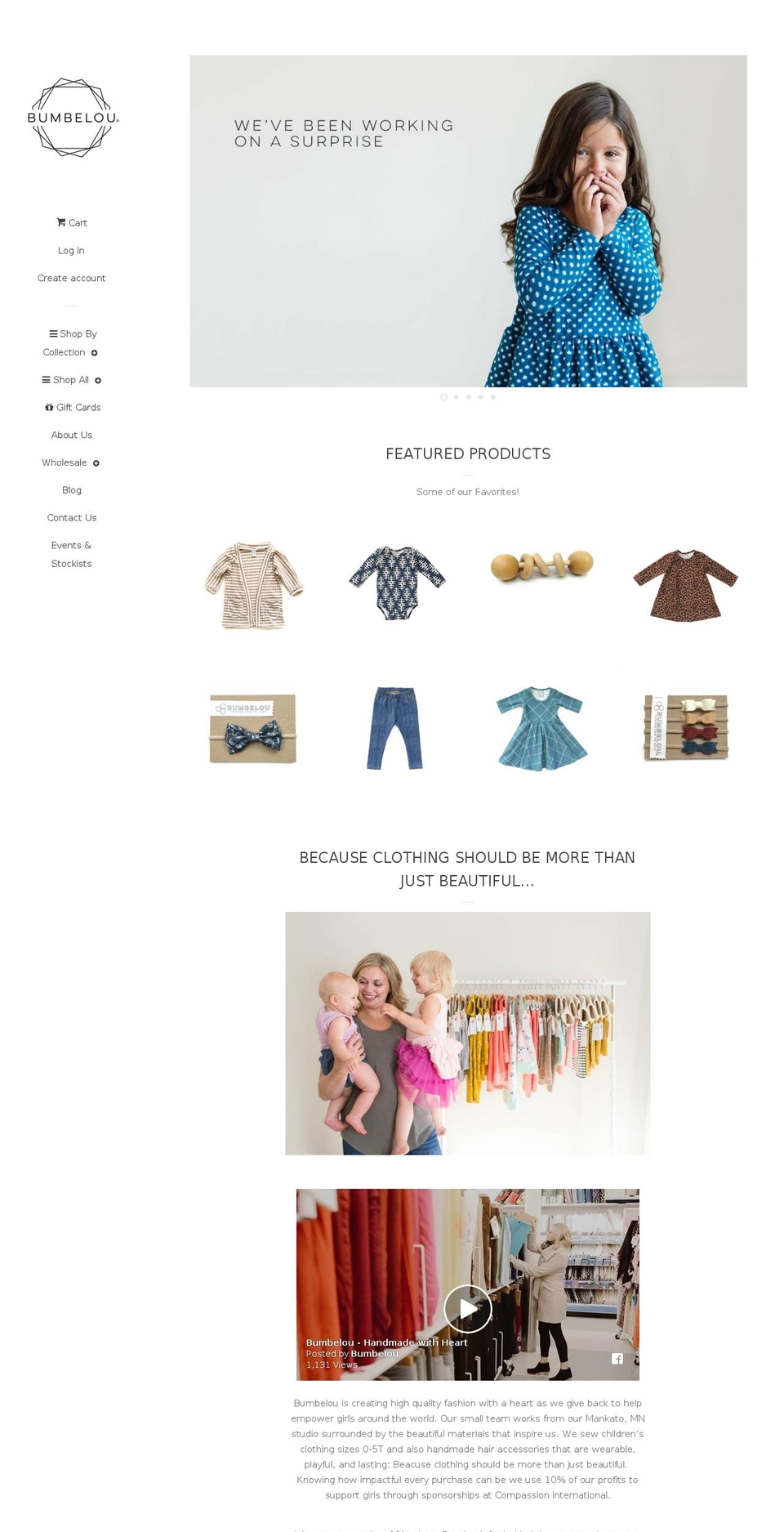 bumbelou.com shopify website screenshot