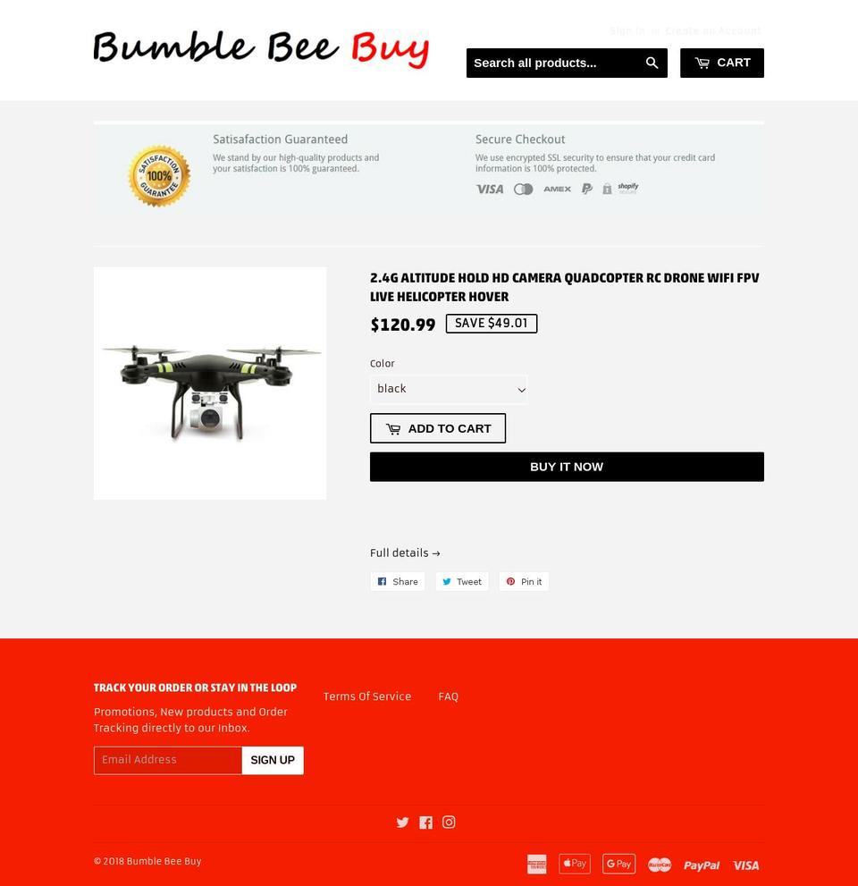 bumblebeebuy.com — Shopify storefront screenshot