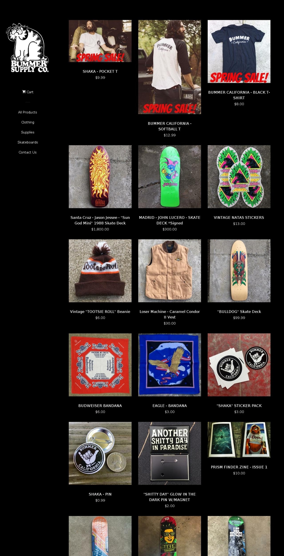 bummersupplyco.com shopify website screenshot