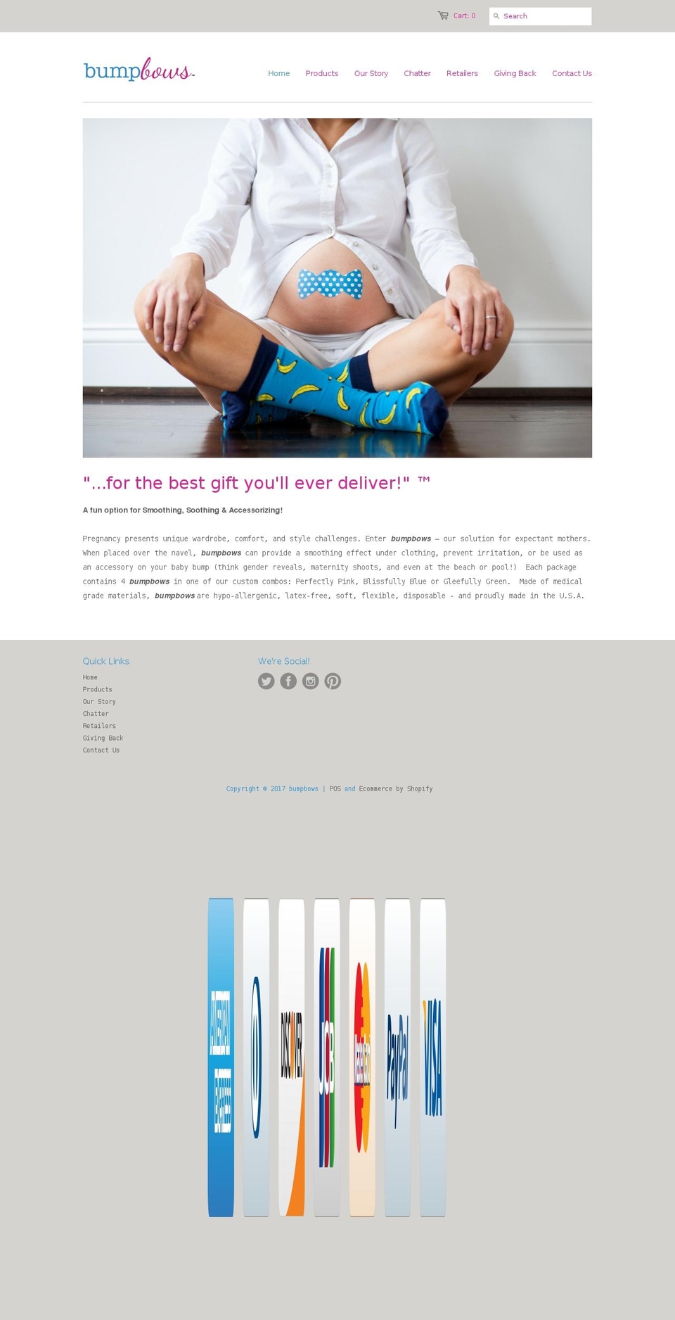 bumpbows.com shopify website screenshot