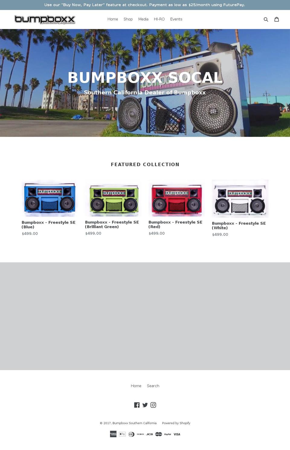 bumpboxxsocal.com shopify website screenshot