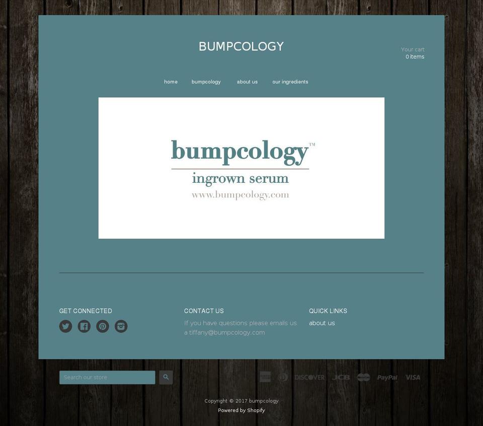 bumpcology.com shopify website screenshot