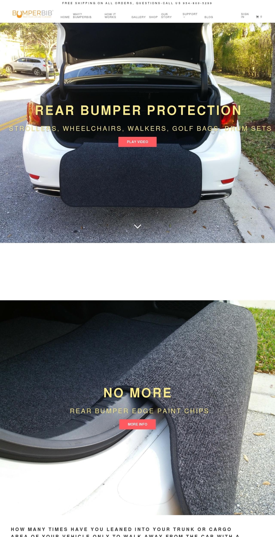 bumperprotectorexperts.com shopify website screenshot