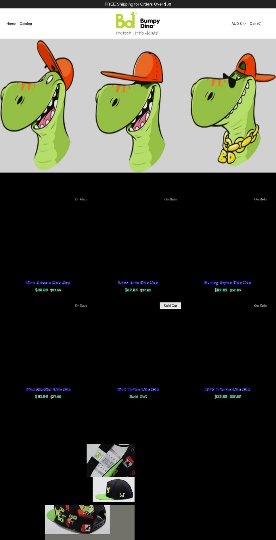 bumpydino.com shopify website screenshot