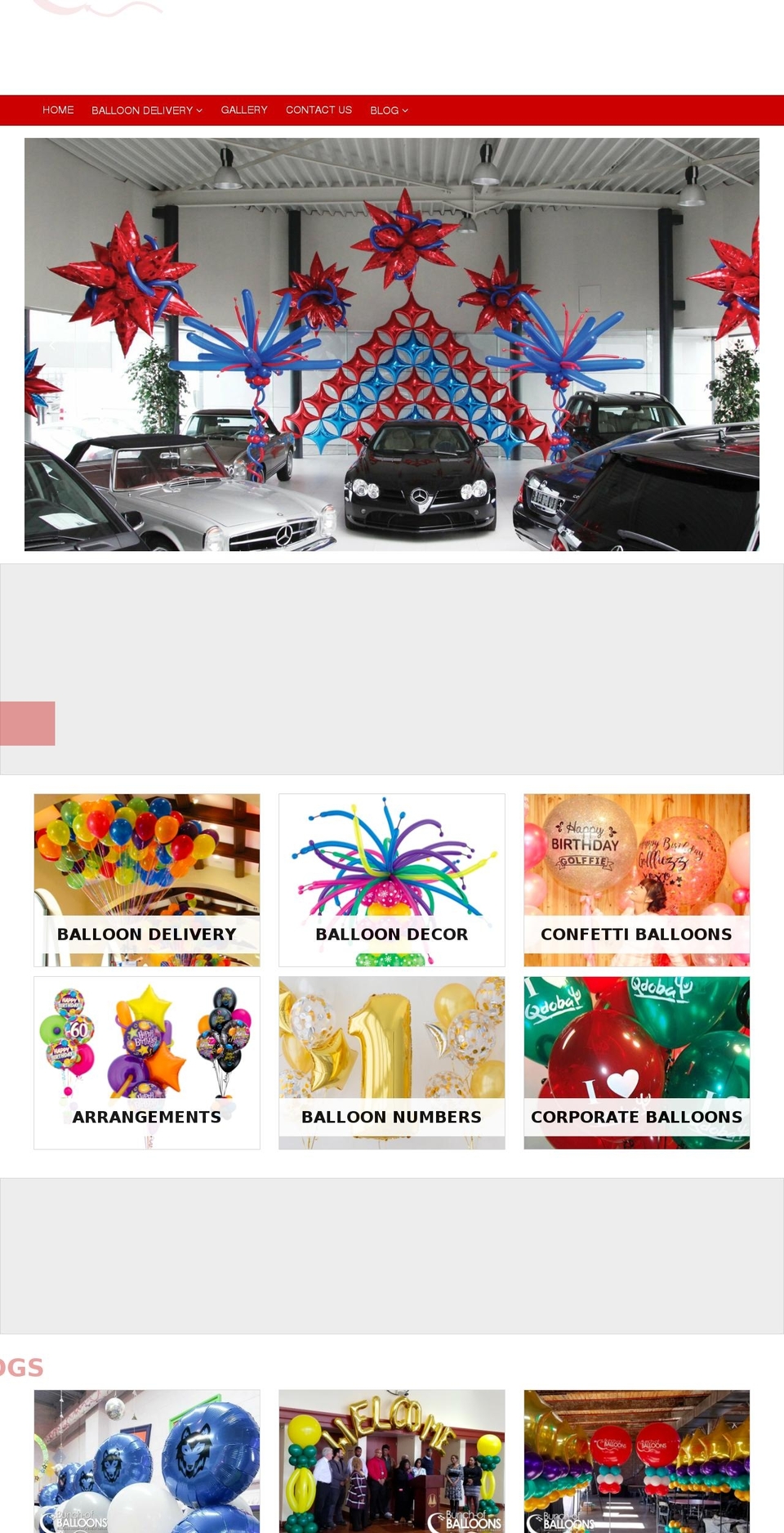 bunch-of-balloons.com — Shopify storefront screenshot