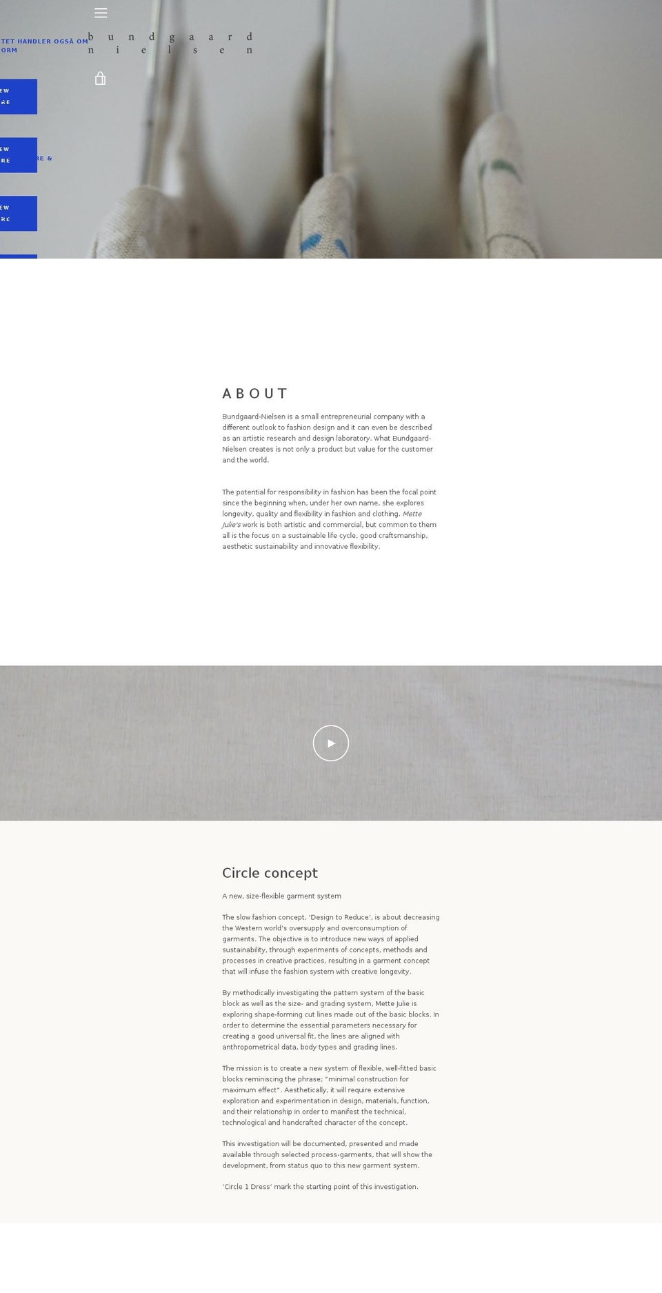 bundgaardnielsen.com — Shopify storefront screenshot