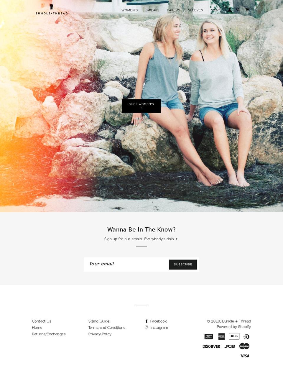 bundleandthread.com — Shopify storefront screenshot