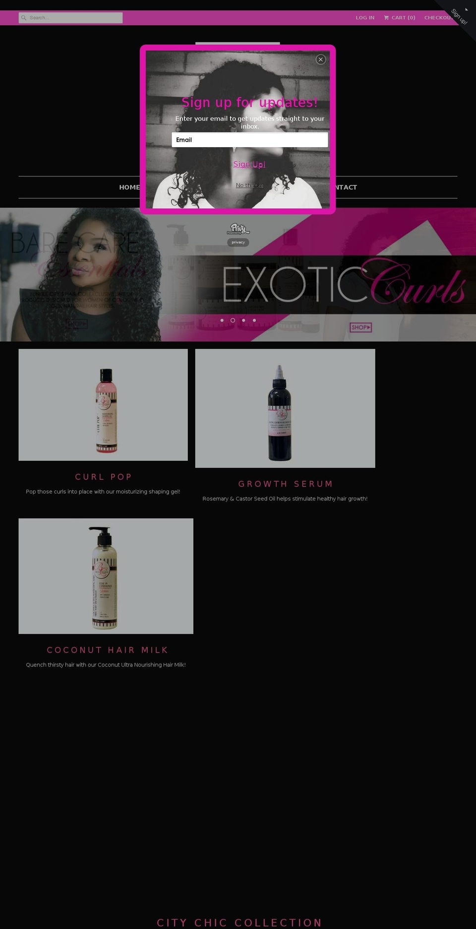 bundlecityhair.com shopify website screenshot