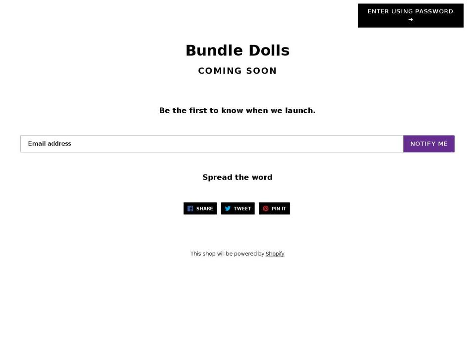bundledolls.com — Shopify storefront screenshot