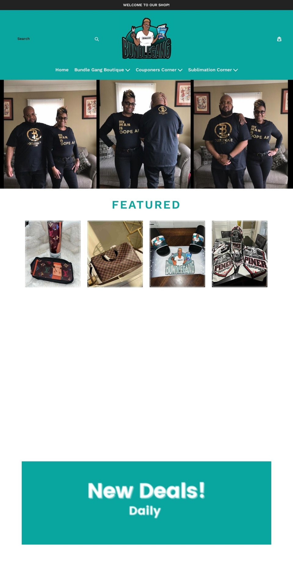 bundlegangs.com — Shopify storefront screenshot
