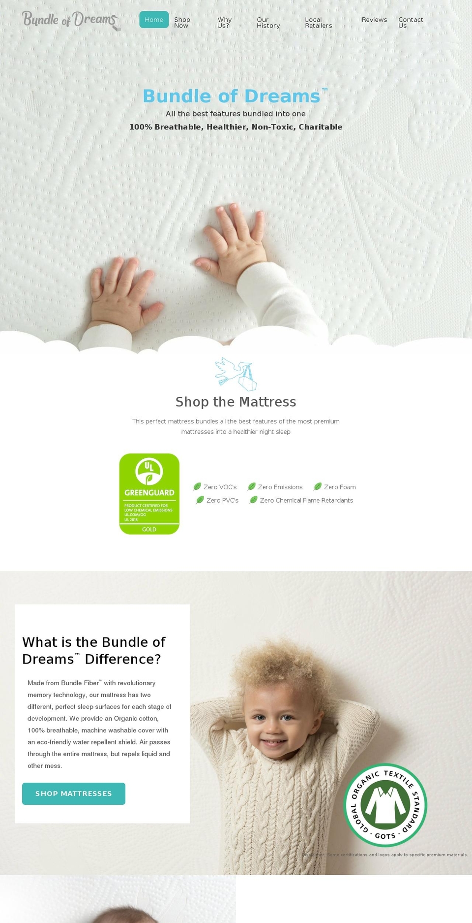 bundleofdreams.com shopify website screenshot