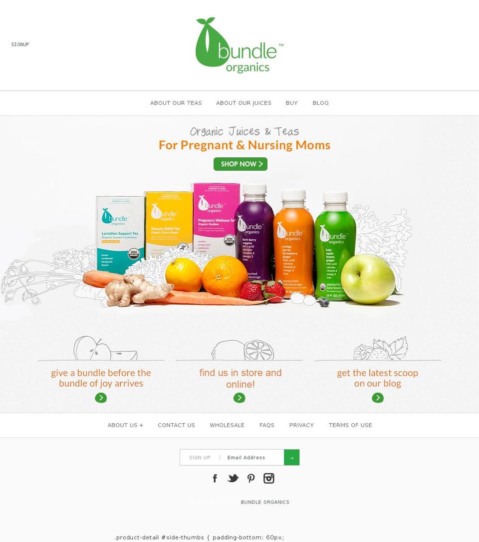 Amazon Buy Button Bundle-Theme 2.0 Shopify theme site example bundleorganic.com