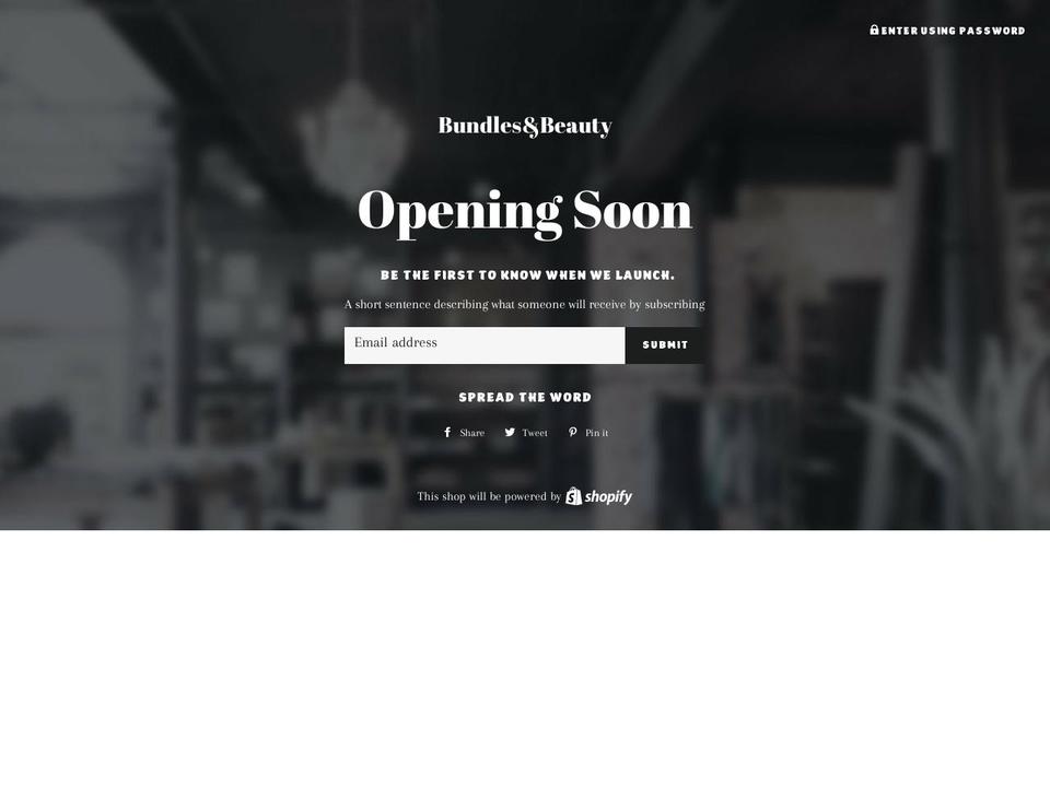 bundlesandbeauty.com — Shopify storefront screenshot