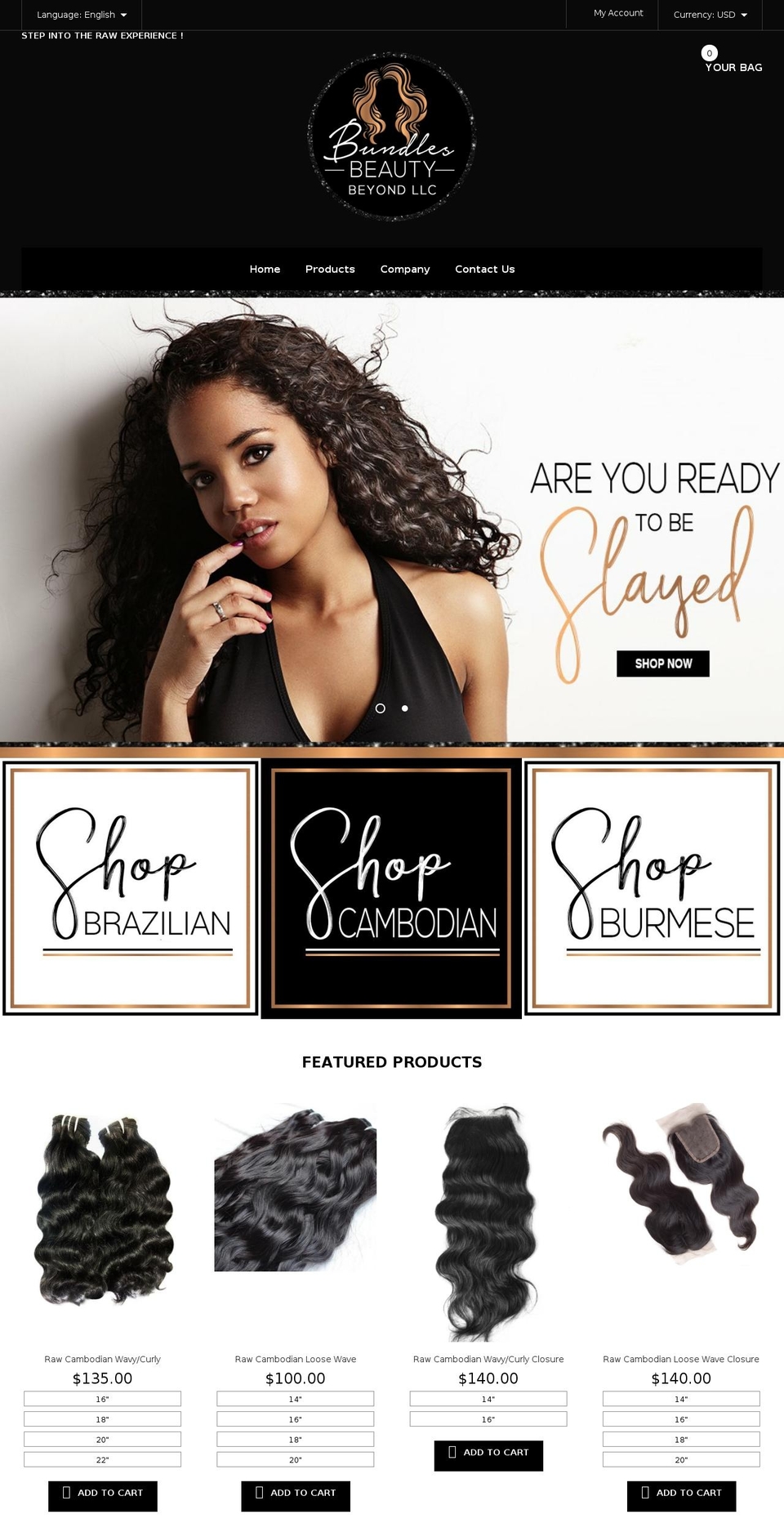 bundlesbeautybeyond.com — Shopify storefront screenshot