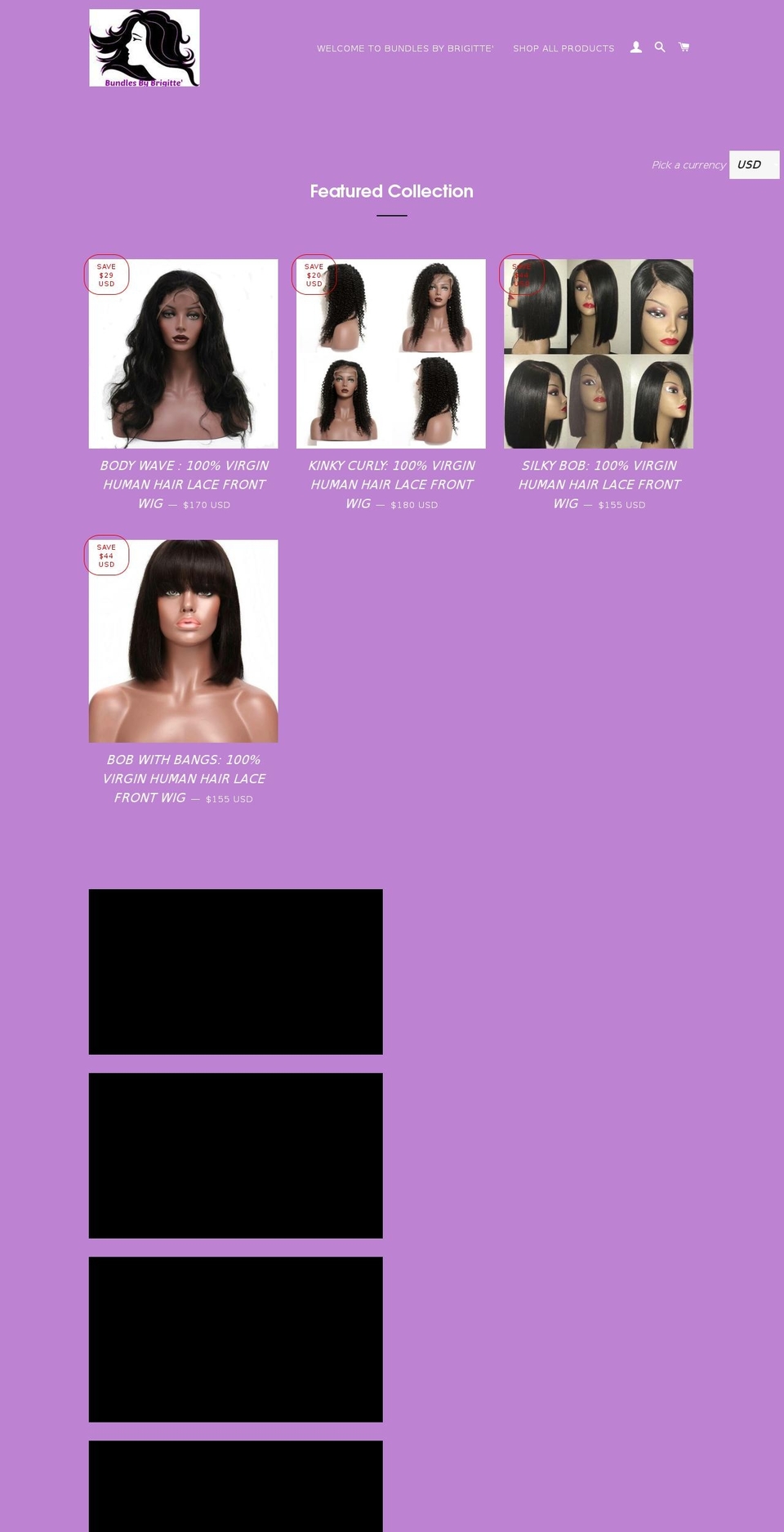 bundlesbybrigitte.com — Shopify storefront screenshot